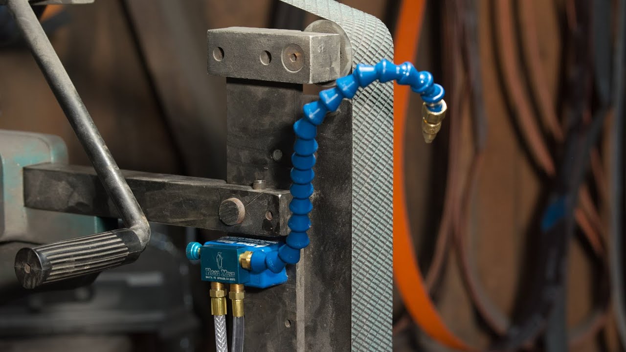 Knife Making Gear Review:  Mist Coolant for Your Grinder