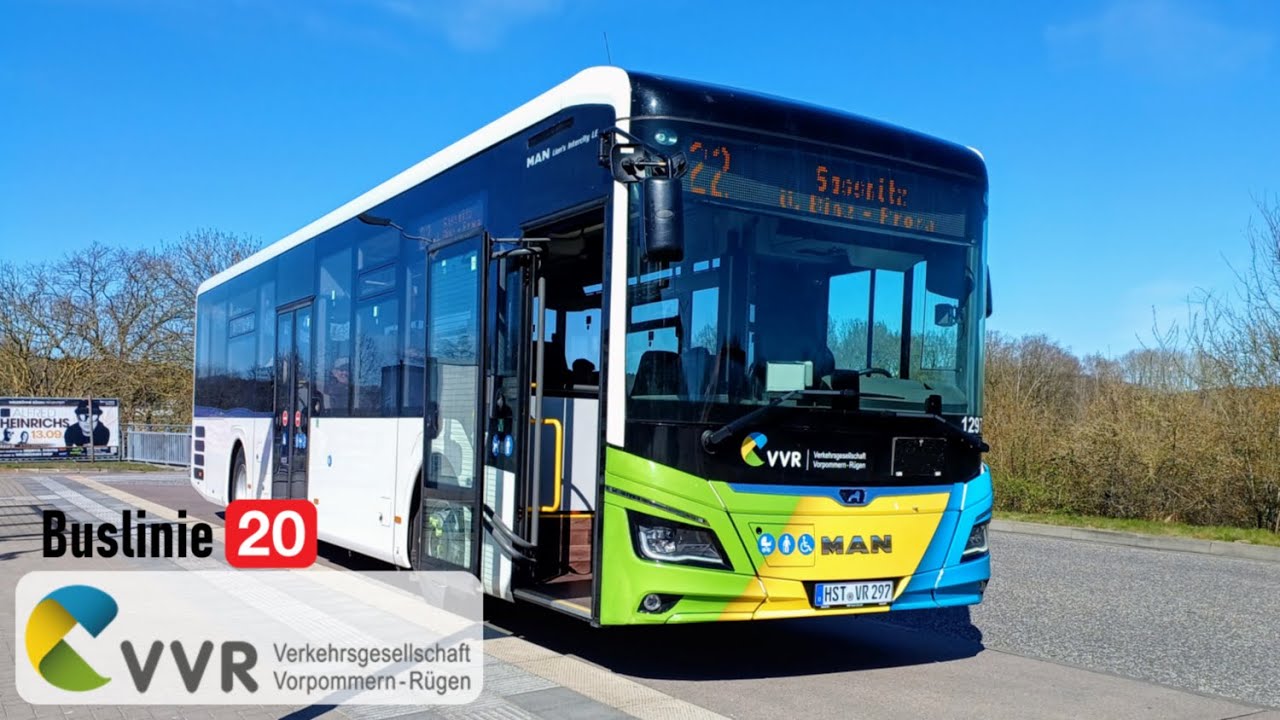 VVR | Mitfahrt Bus 20: Bergen auf Rügen - Serams - Göhren | MAN LEÜ280 Lion's Intercity LE 12 42C
