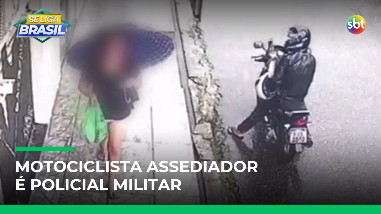 Motociclista que assediou mulher em rua de Belém é policial militar | #SeLigaBrasil