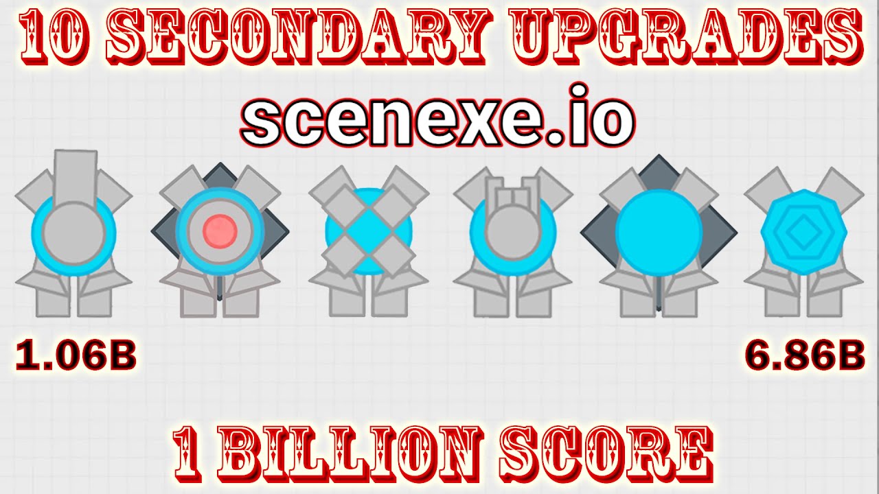 Scenexe.io - 1 Billion Score With Every Secondary Upgrade (Amalgam 6.86 Billion Score)