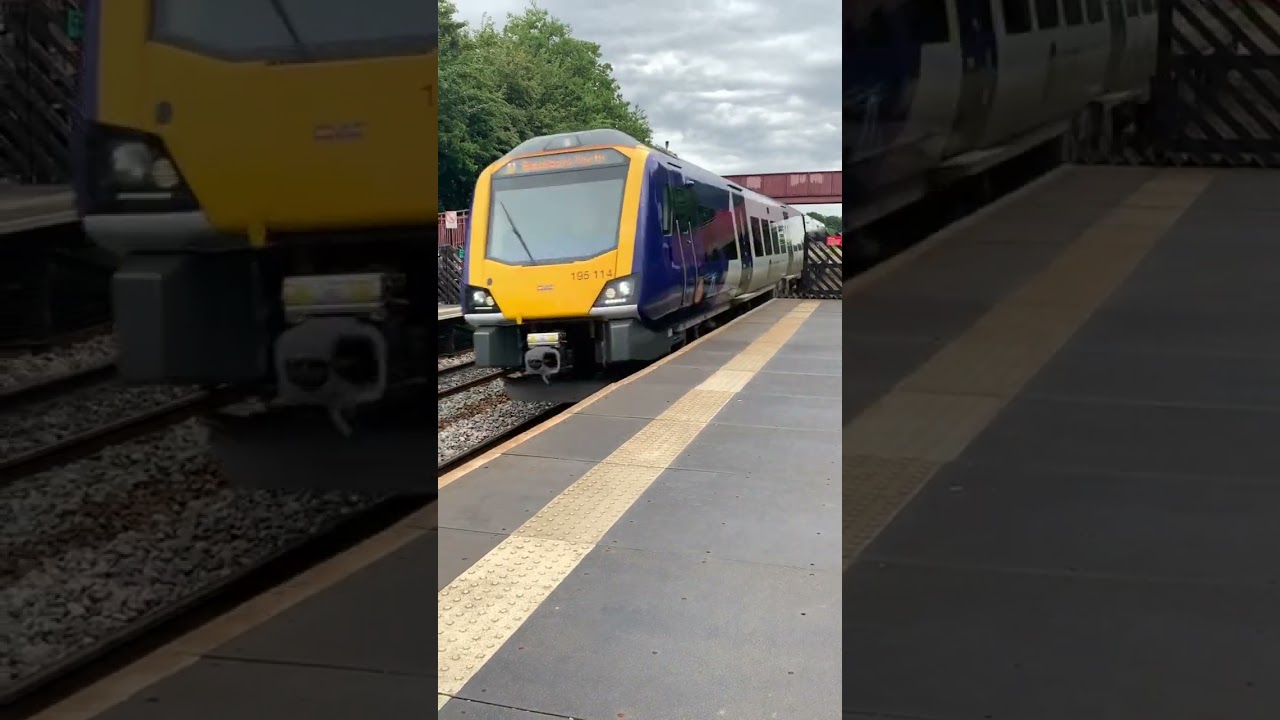 Class 195 passing East Garforth