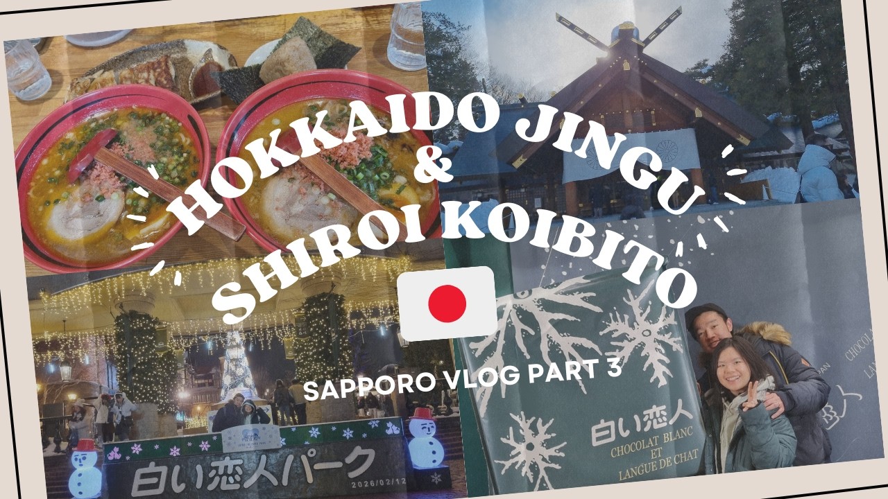 Shiroi Koibito, Hokkaido Jingu, and Ebisoba Ichigen | Sapporo Vlog part 3
