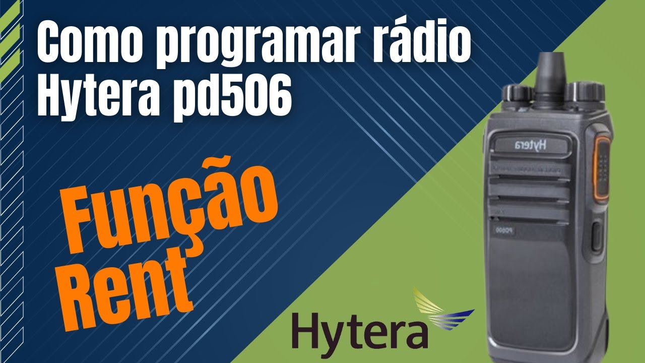 Как настроить портативный коммуникатор Hytera PD506 | Функция аренды