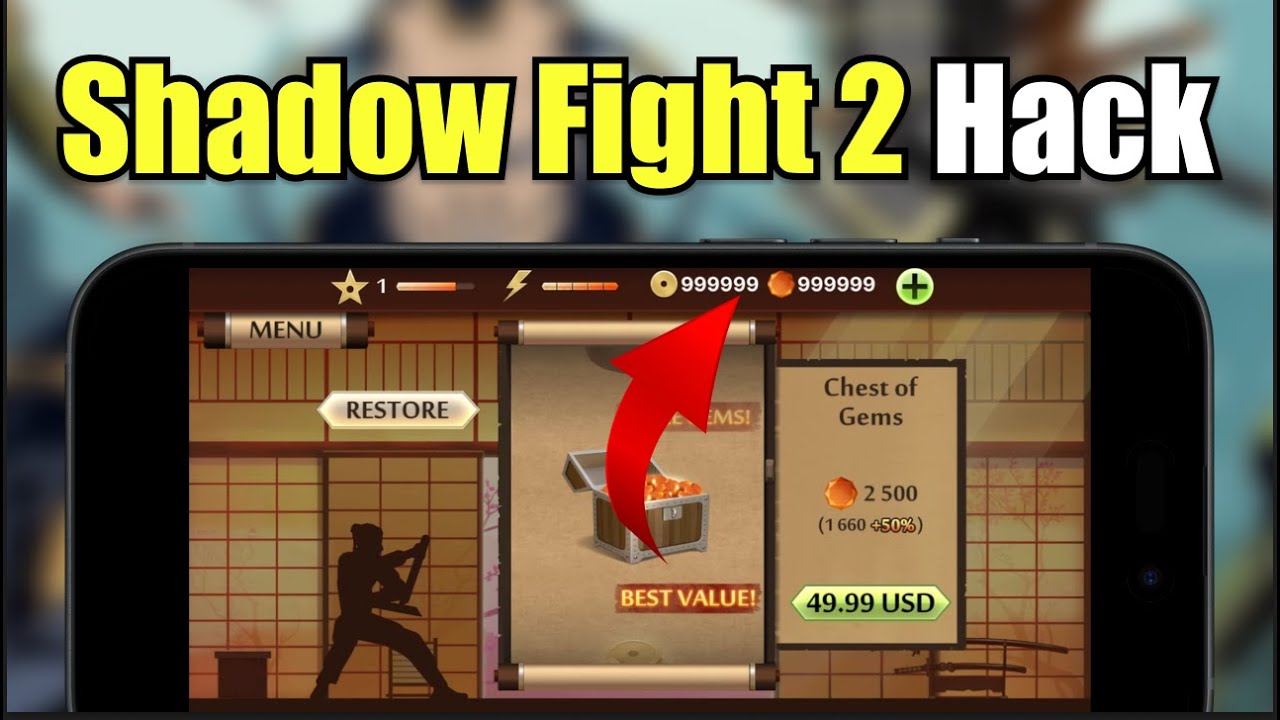Shadow Fight 2 Hack/Mod - How to Get Unlimited Coins & Gems (iOS, Android)