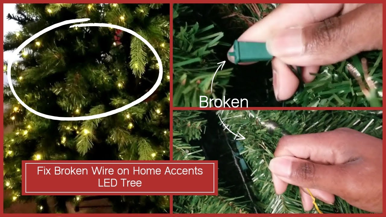Fix Broken Wire on Home Accents LED Tree