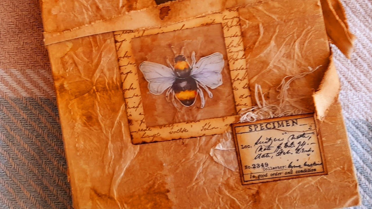 Vintage bee junk journal