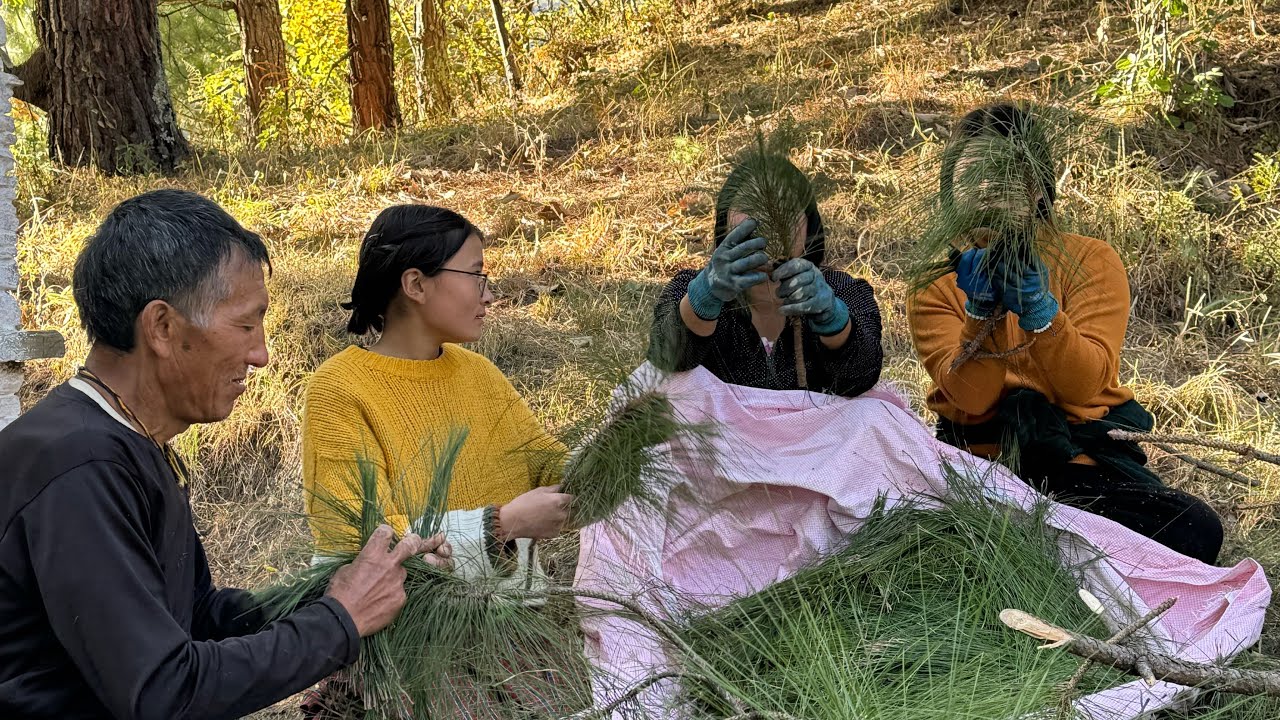 Preparing mahakala Puja day 4 