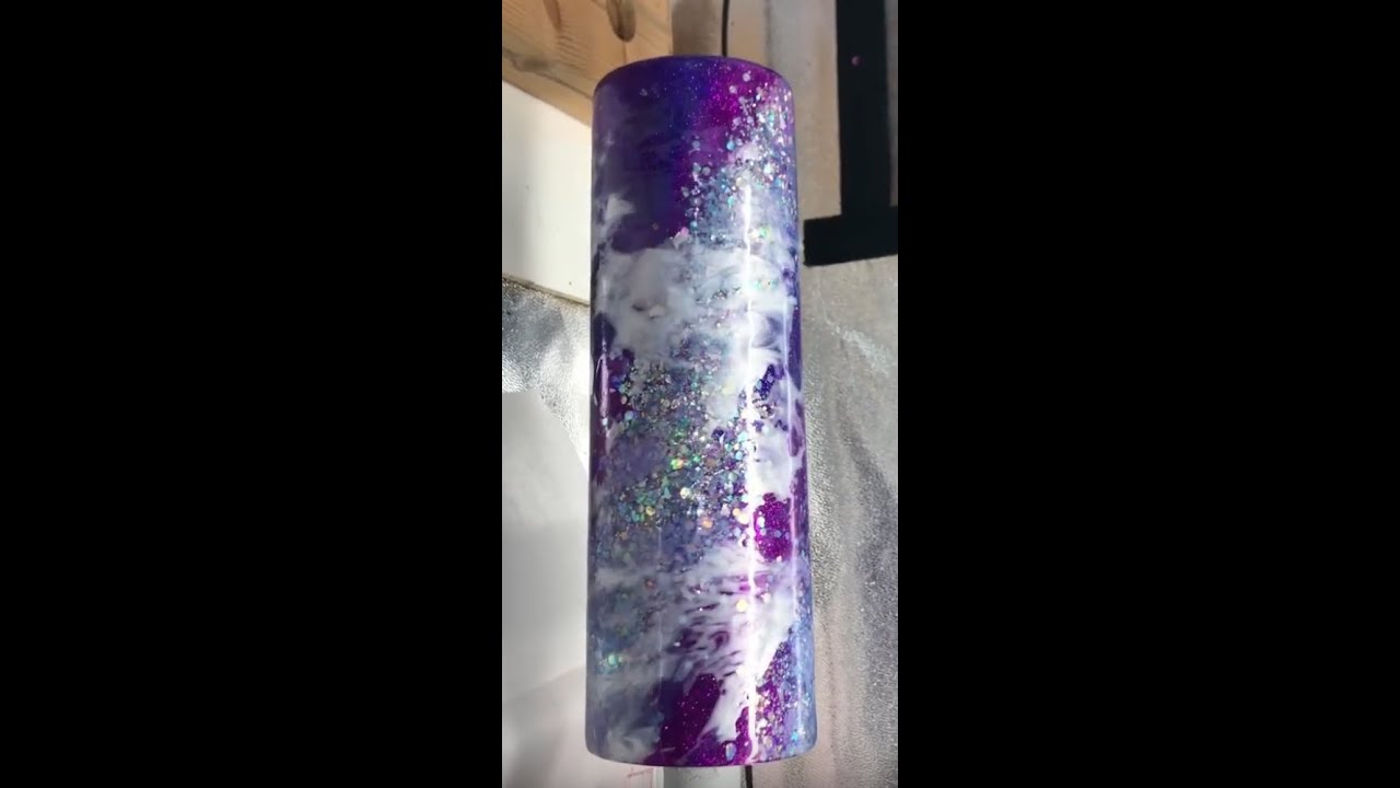 Diamond Clear Tumblers - Easy Milky Way Tutorial (Epoxy Free Alternative)