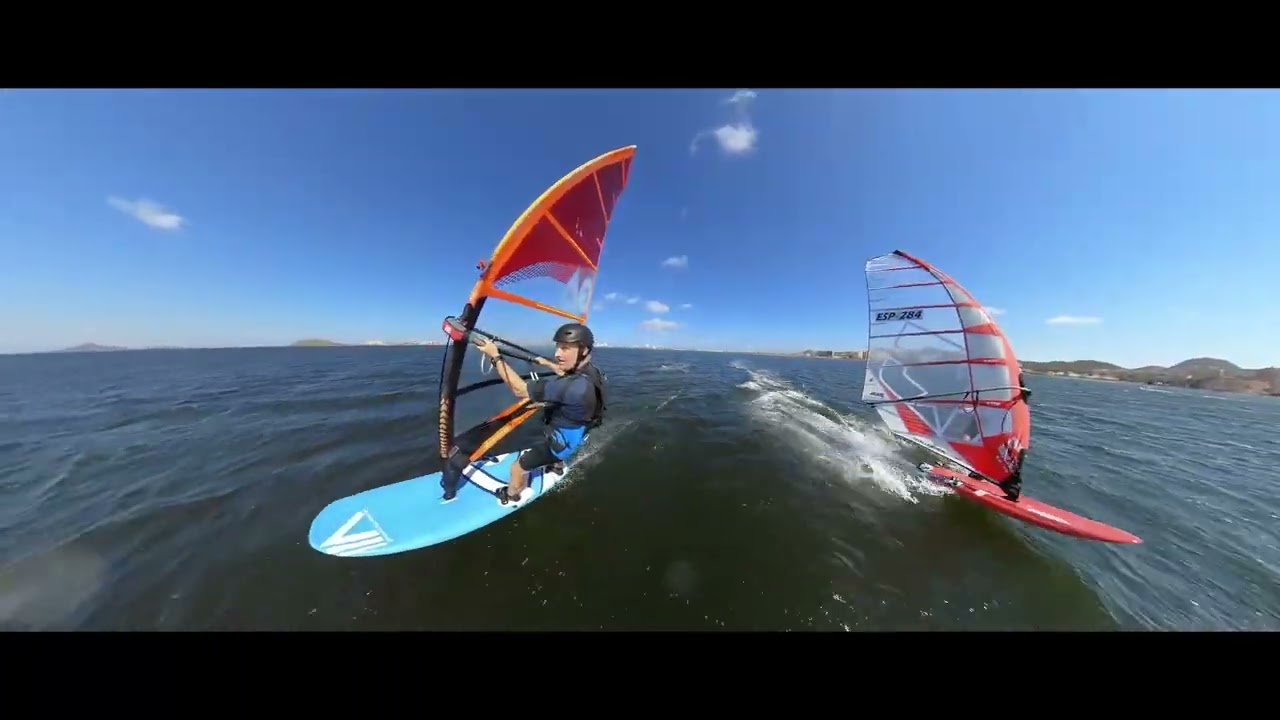 AHD 85 Thunderbolt Windfoil racing Fanatic Falcon TE Mar Menor Spain with mastmount ISTA 360 ONE R