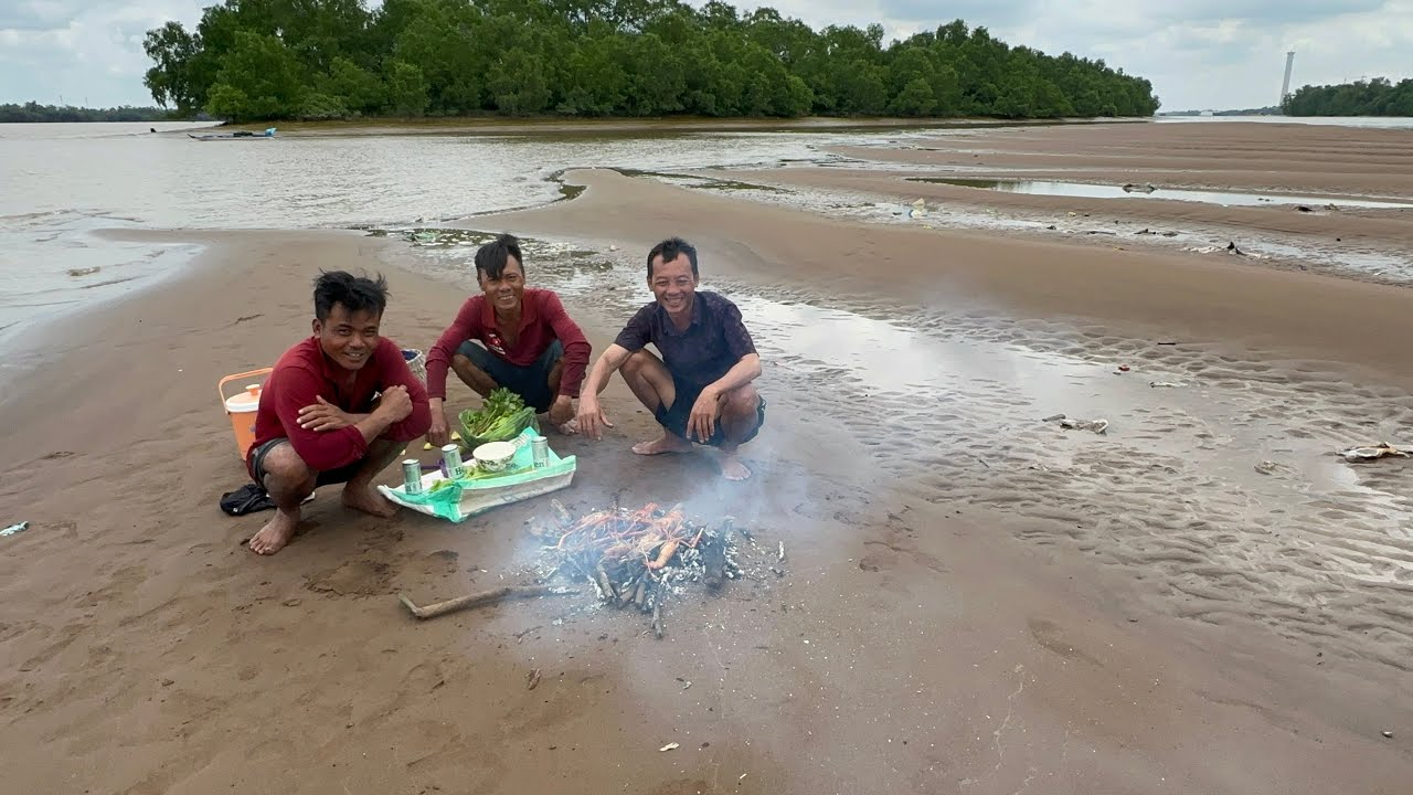 Lên Cồn Mỹ Phước . Trúng mánh Tôm Càng Xanh bể Bong Bóng rồi VXĐ 
