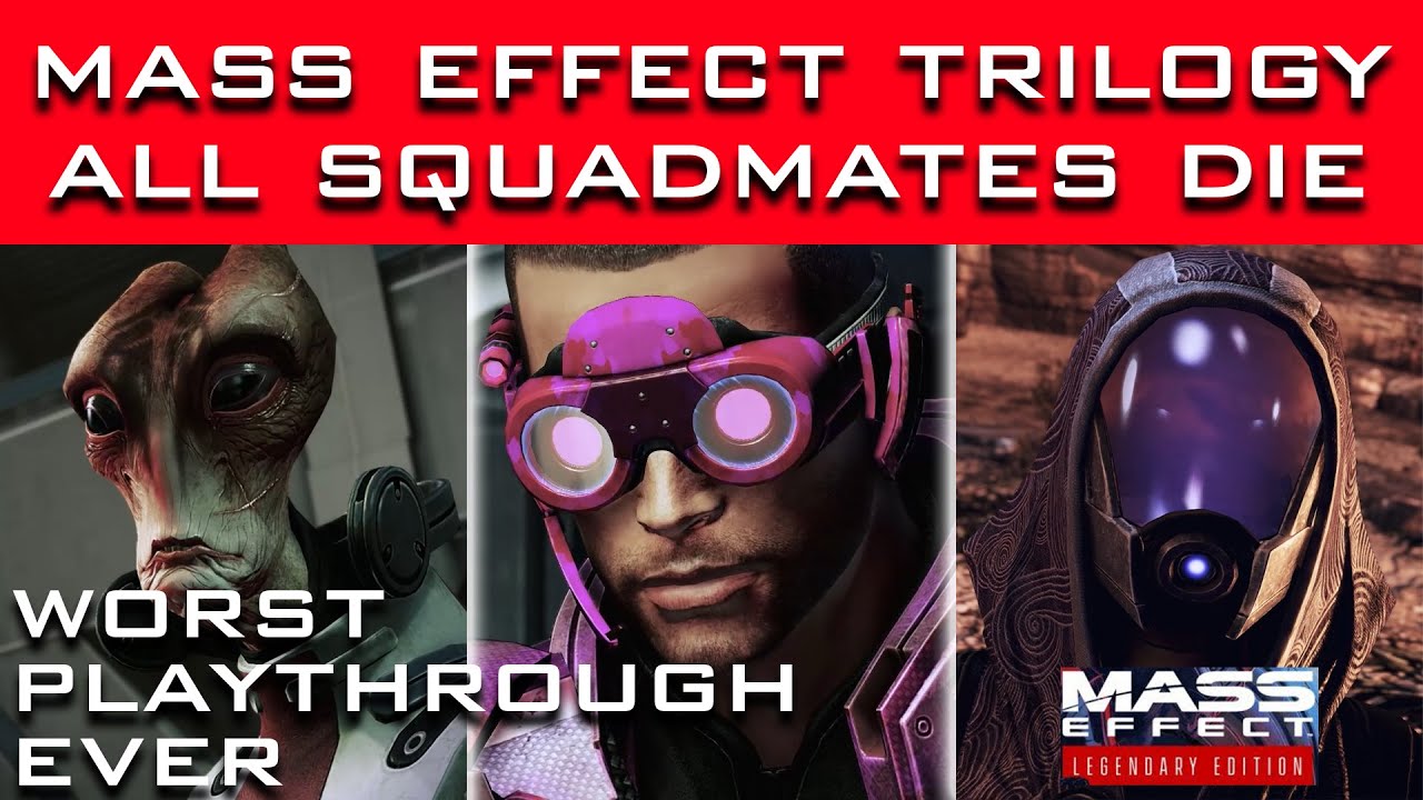 Mass Effect Trilogy — ВСЕ члены команды и экипажа погибают в ХУДШЕМ ПРОХОЖДЕНИИ (все 3 игры)