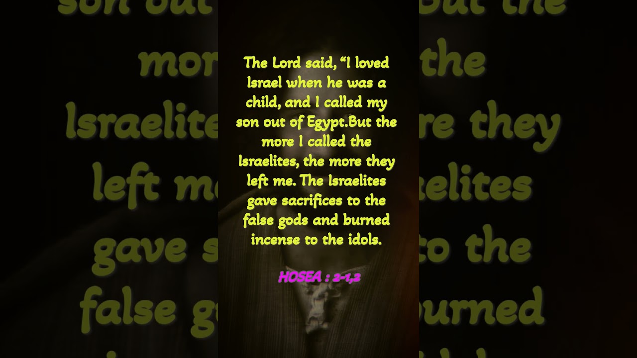 HOSEA : 2-1,2 | TO NEAR JESUS ✨