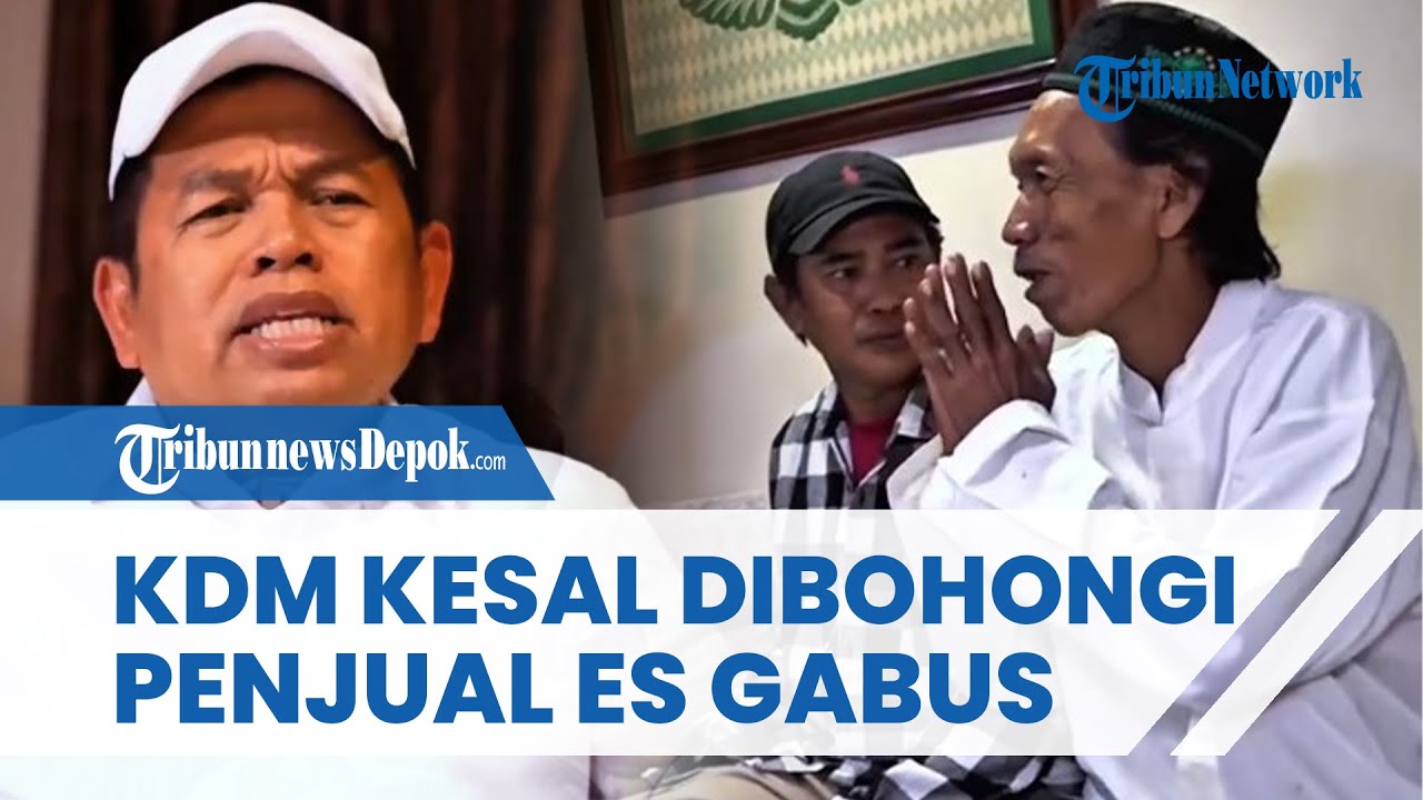 KDM SAMPAI GEBRAK MEJA! Geram Dibohongi Penjual Es Gabus soal Rumah Kontrakan: Kenapa Bohong Terus