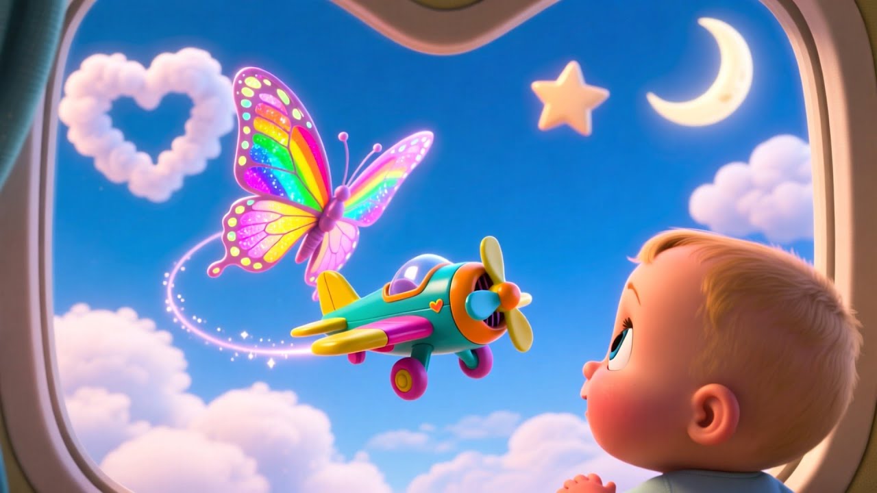 Flying Airplane Fun With Baby | Nursery Rhyme Song for Kids
