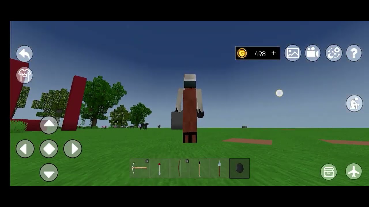 Clothing, Rhino Animal And Bus again in mini block craft 3d my clothing is now new today guys🦏👕👖👟🚌🚍🚎
