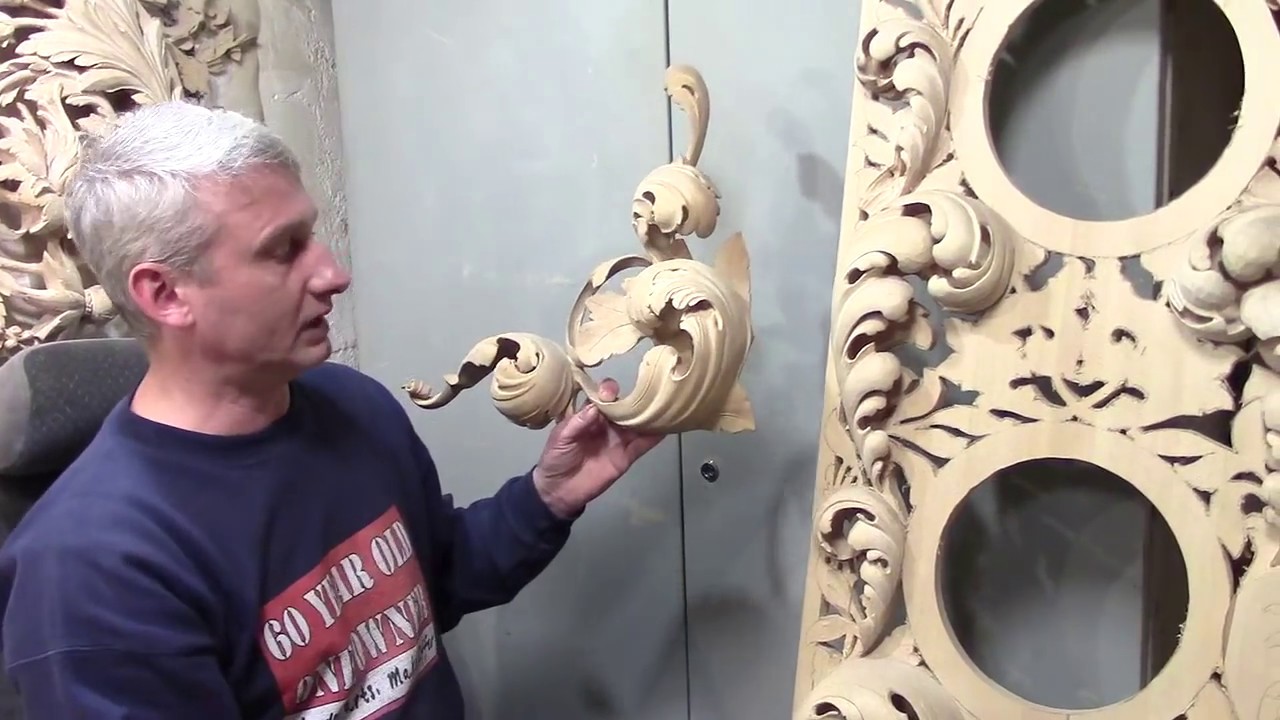 Резьба по дереву ,барокко . 3 часть
