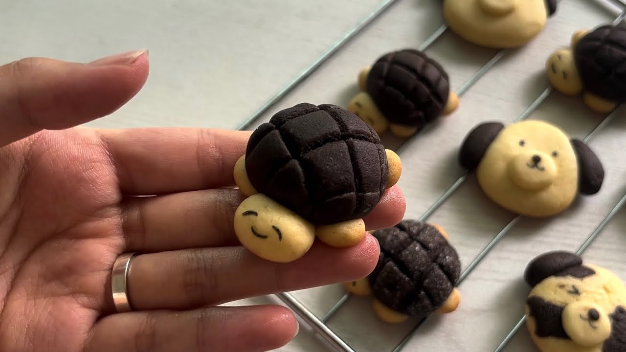 🐢 거북이 쿠키 🐢 / Turtle-Shaped Cookies / Cookies / 쿠키 / 귀여운 쿠키 / 선물용 베이킹 / 선물용 쿠키 / 캐릭터 쿠키 / 베이킹 / 홈베이킹
