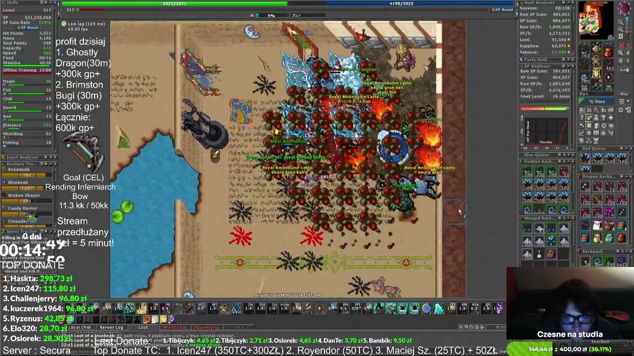 5KK EXPA NA GODZINE! NOWE EXPOWISKO W TIBI NA EVENCIE DAJE RADE! 300+ RP EXP #tibia