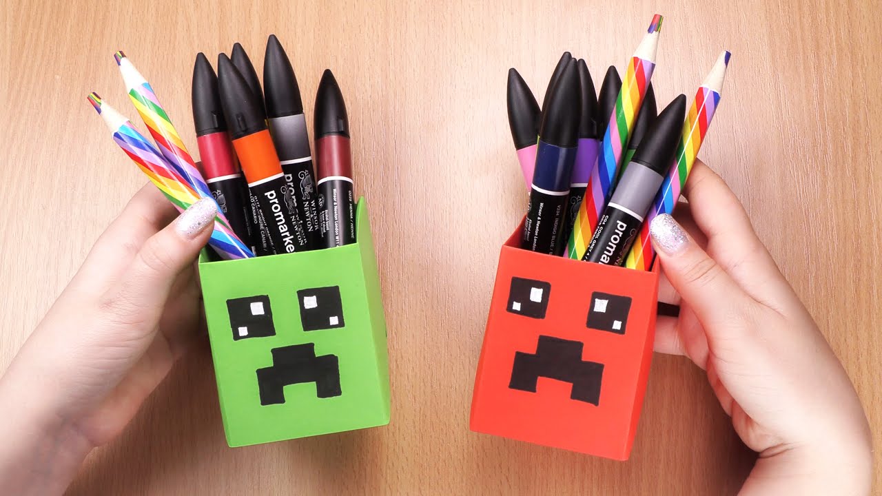 Origami CREEPER BOX, Paper Creeper | How To Make Origami MINECRAFT Box | Origamiso