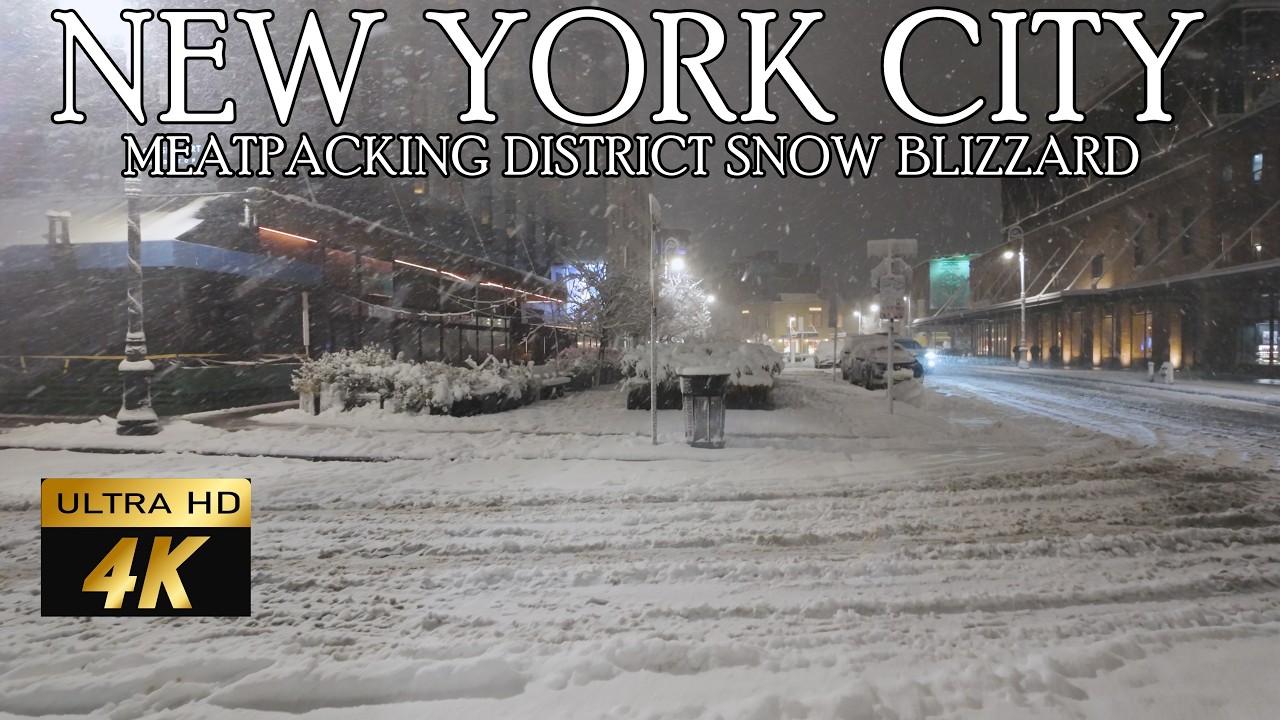 ❄️🌨️ MEATPACKING DISTRICT SNOW BLIZZARD NYC 🌨️❄️