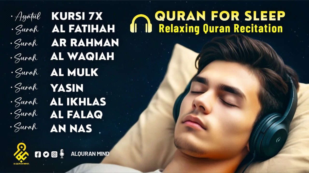 Most Beautiful Quran Recitation For Deep Sleep | Ayat Al-kursi, Yasin ,Ar-rahman ,Al-Waqiah ,Al-mulk
