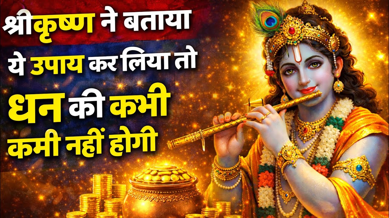 कभी धन की कमी नहीं होगी यदि ये कर लिया तो ! सुनिए श्रीकृष्ण ने क्या बताया 