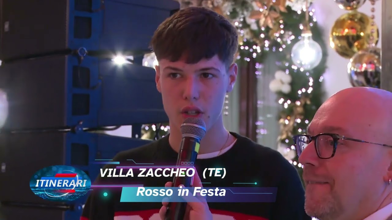 VILLA ZACCHEO   ROSSO IN FESTA  NATALE 2025  ROSSO ITALIANO