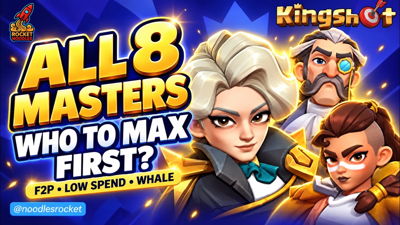 Don't Upgrade these Kingshot Masters | All 8 Masters - Who to Upgrade First? (F2P to Whale)