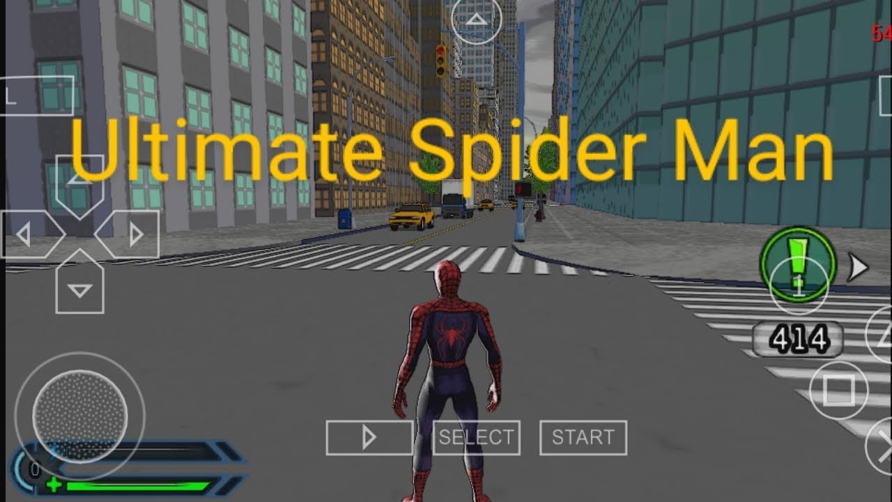 Ultimate Spider Man on PPSSPP settings 