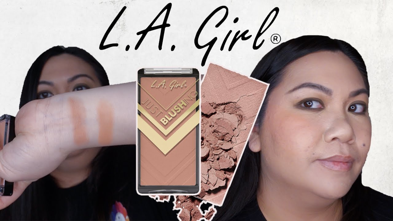 Тест стойкости румян Just Blushing от LA Girl | Доступные и натуральные румяна | Что нужно знать