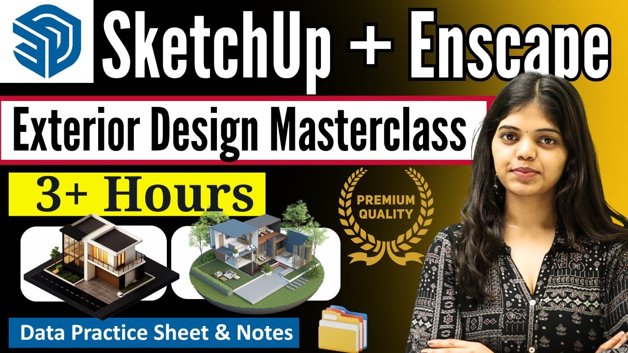 Exterior Design Masterclass | Create Realistic Modern Homes in SketchUp & Enscape