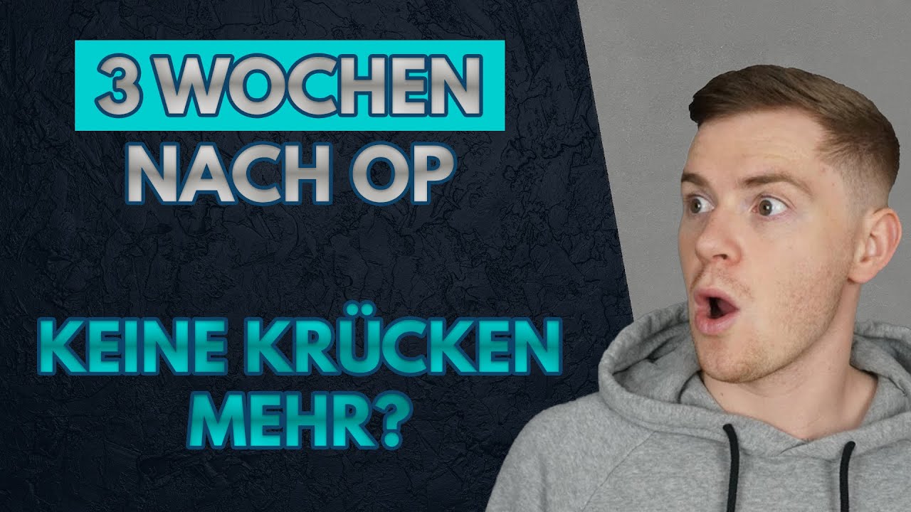 3 WOCHEN NACH KNIE OP | JETZT SCHON OHNE KRÜCKEN GEHEN?