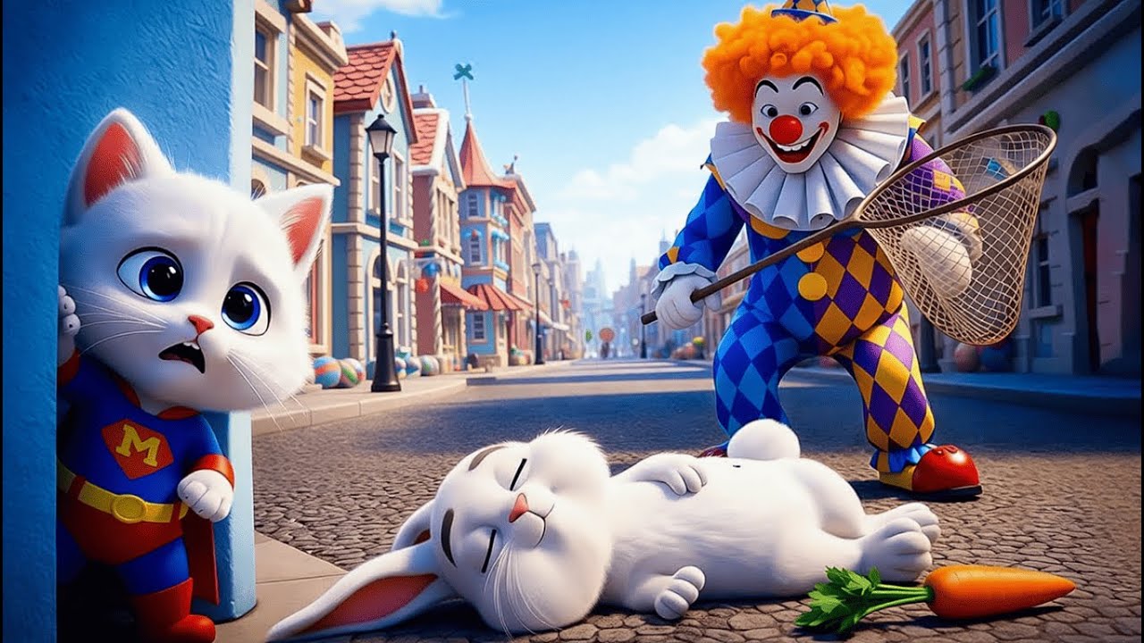 🐱🐰 AI Animated Short: Super Kitten’s Cheerful Day with Funny Friends #animated #story#short#aicat