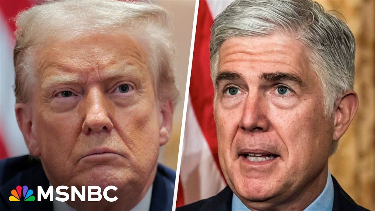 'Are there any limits?': Justice Gorsuch presses Trump lawyer on presidential power
