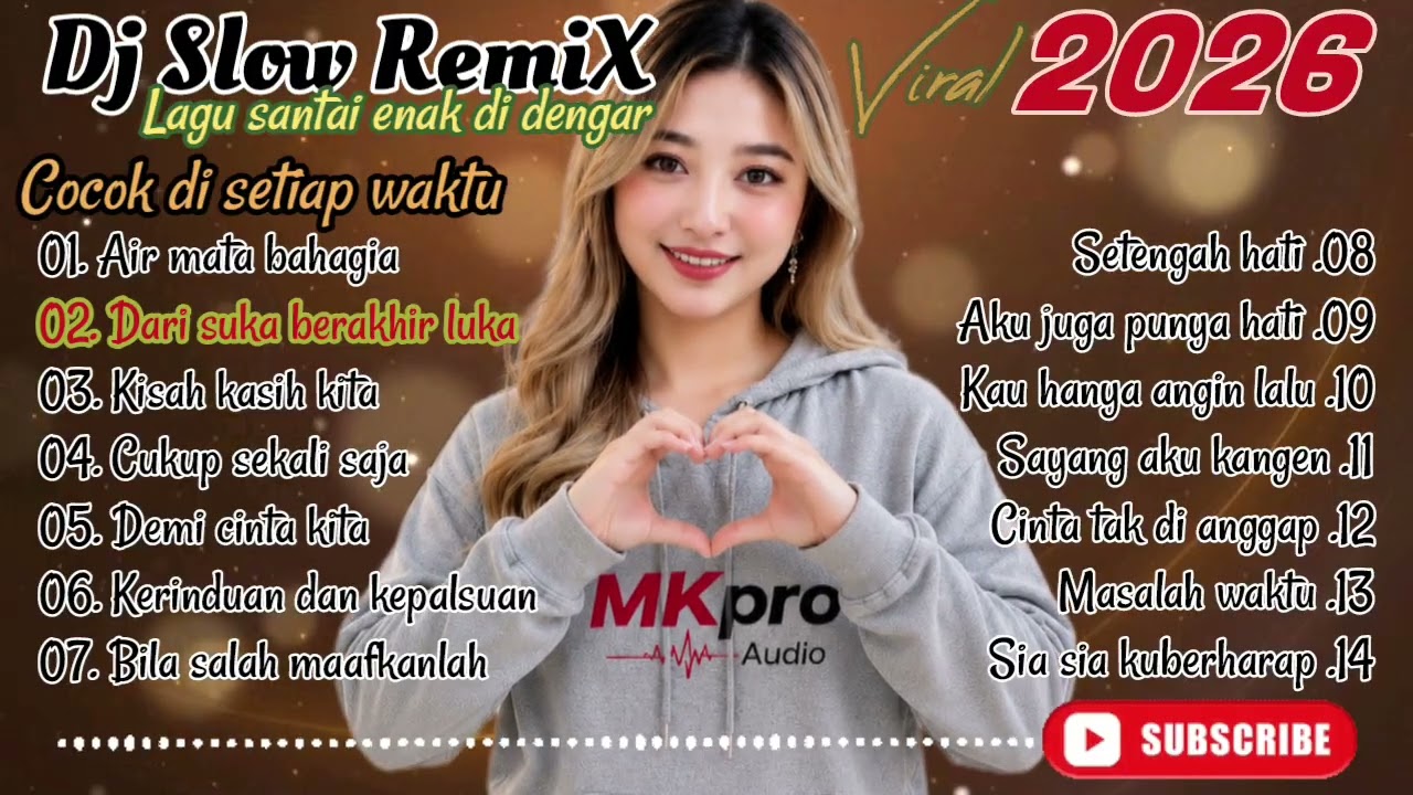 🎧 DJ SLOW REMIX VIRAL 2026 🎧 Lagu Santai Enak Didengar di setiap waktu | Galau Modern | Full Bass