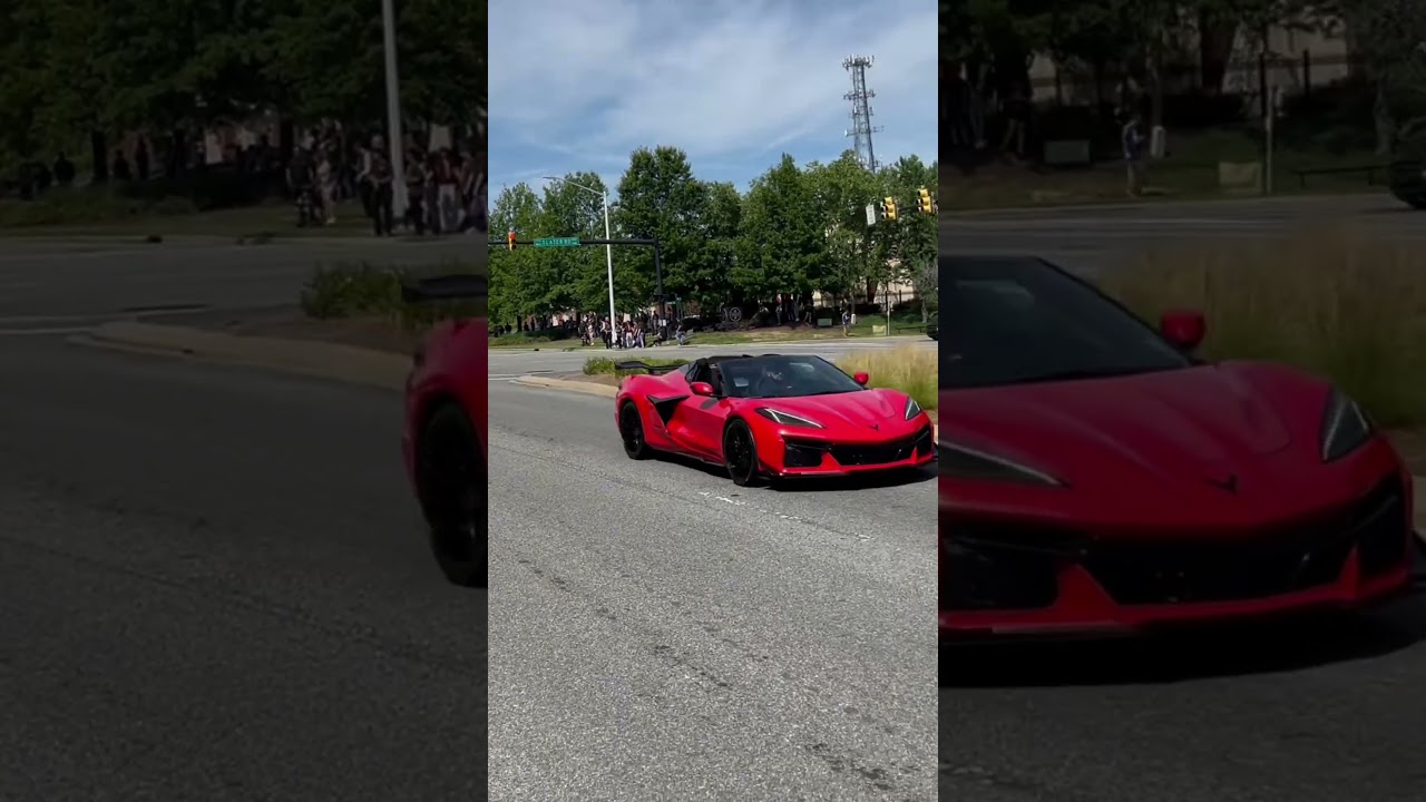 C8 Corvette ZO7 VS ZO7 #trending #automobile #car #corvette #zo6 #shorts #viral