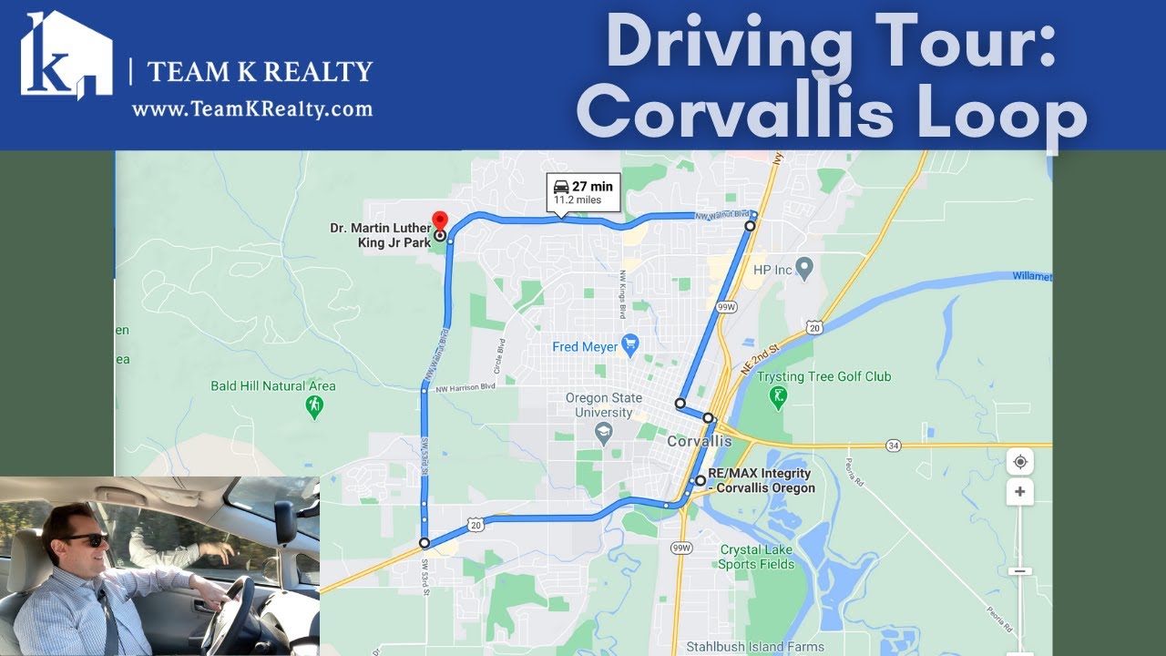 Narrated Driving Tour of Corvallis: The Outer Corvallis Loop
