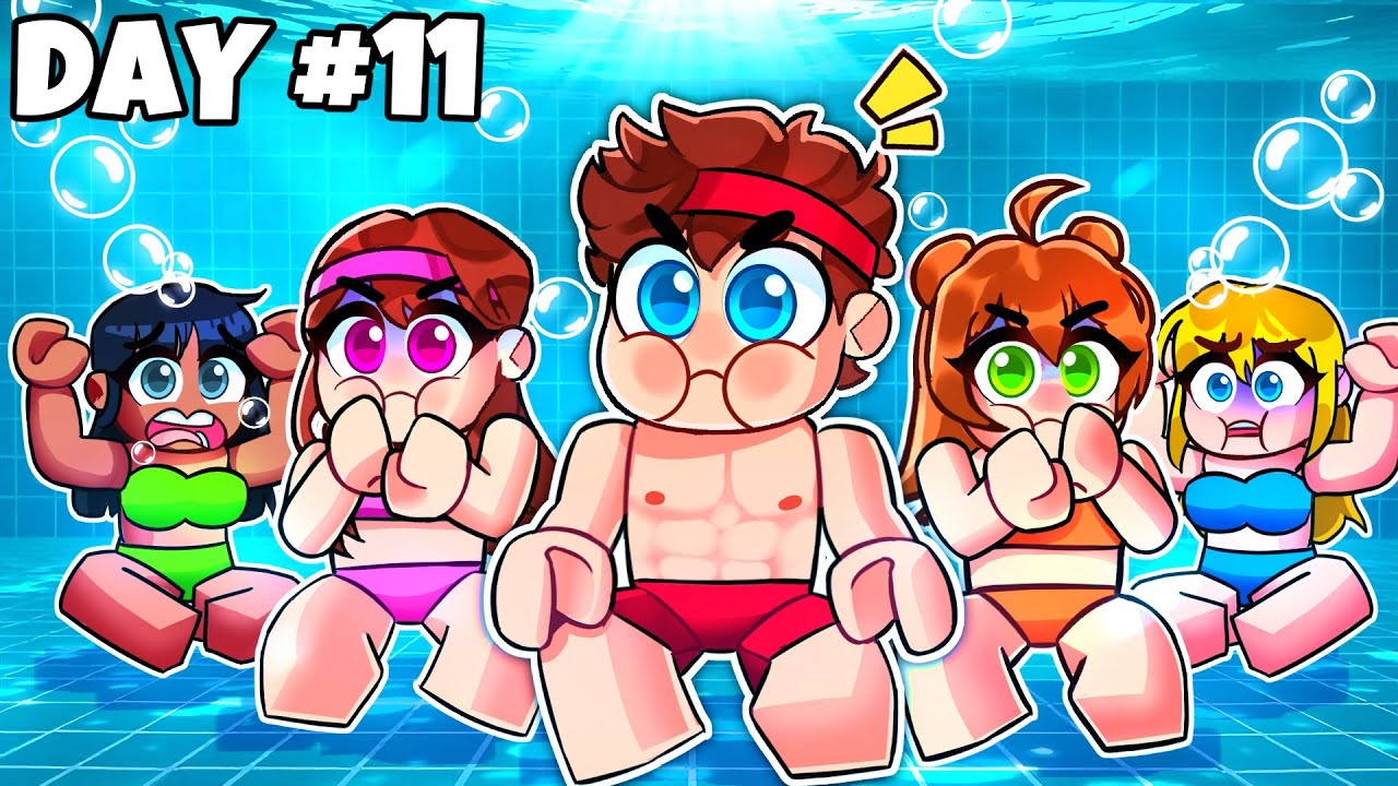 Le DERNIER à SORTIR de la Piscine avec mes FANGIRLS, GAGNE 100,000 $ sur Roblox !