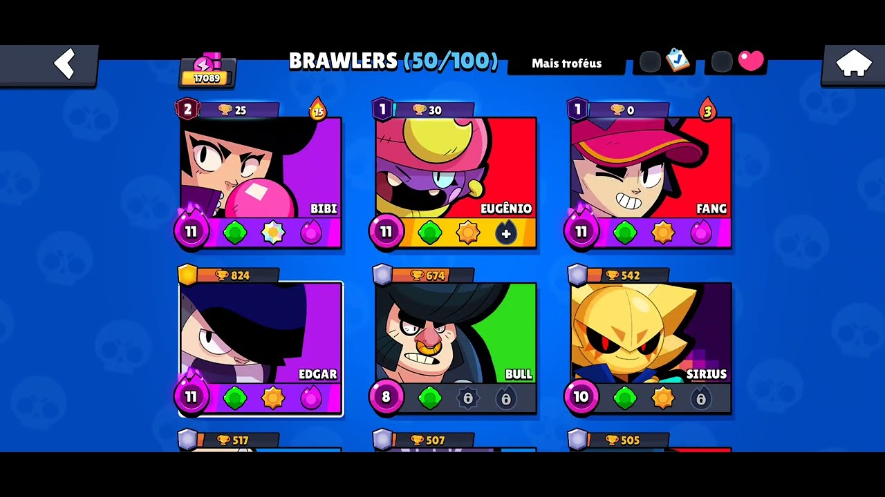 Pegando 1000 troféus no Edgar !! (Tentando pegar 1000 troféus em todos os brawlers)