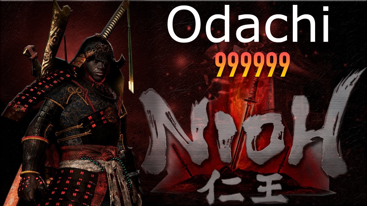 Nioh Build de Odachi com dano 999999