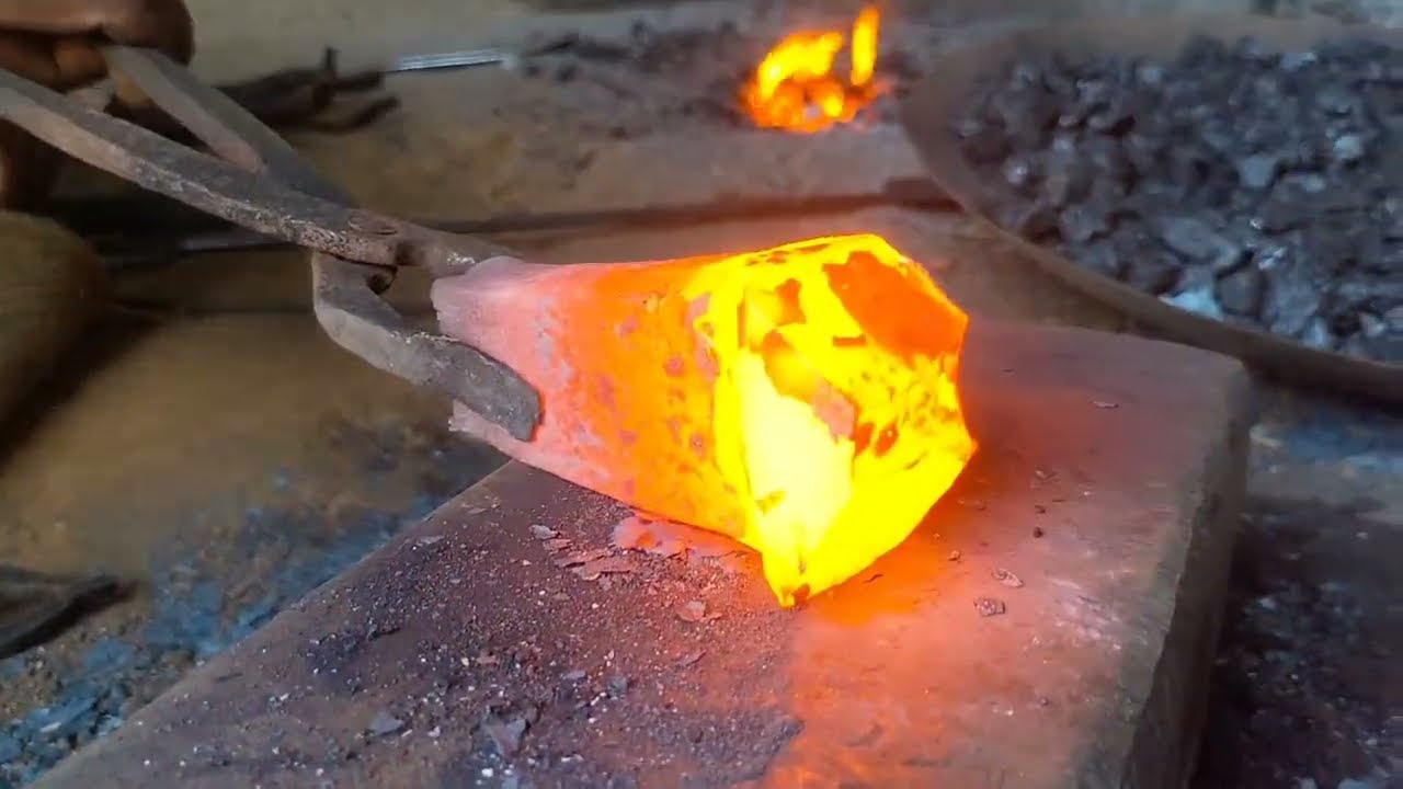 Blacksmith | Amazing woodworking technique | making basula.