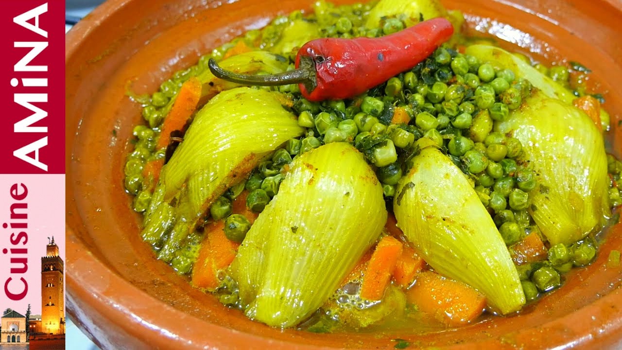 طاجين مغربي تقليدي جد رائع بالبسباس والجلبانة وخيزو باللحم كيجي مدغمر ولذييذ