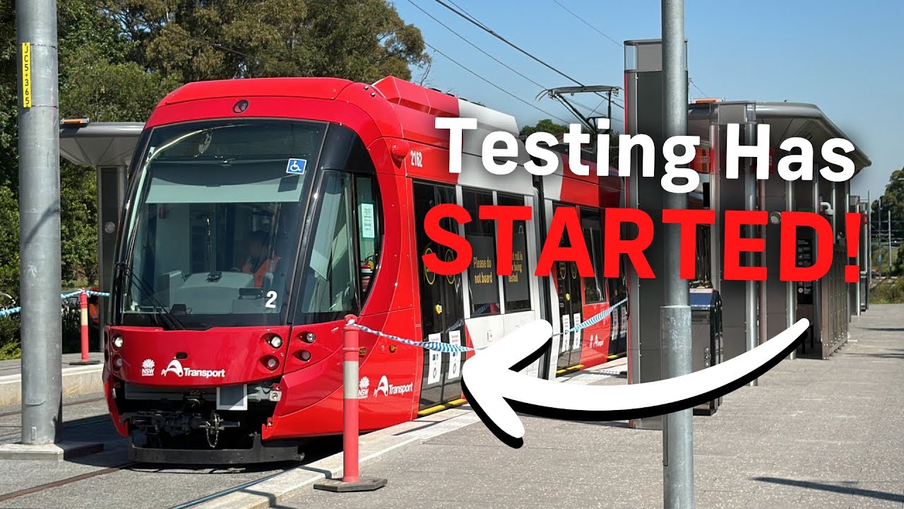 Parramatta Light Rail Testing Has Started!