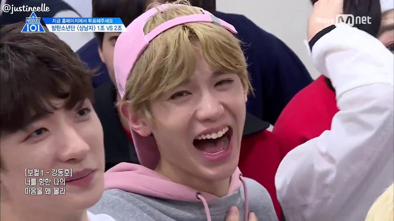 Produce 101 Justin Reaction Compilation