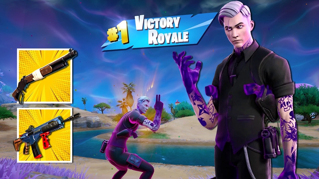 Shadow Midas Skin - Fortnite Zero Build Victory Royale Gameplay