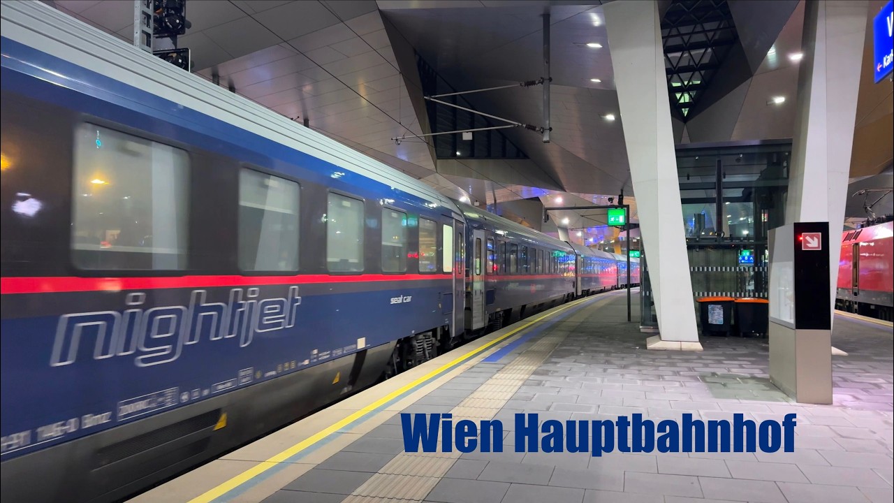 2026.02.08-09. | Zürichi/velencei és bregenzi vonatok Nightjet szerelvényekkel - Wien Hauptbahnhof