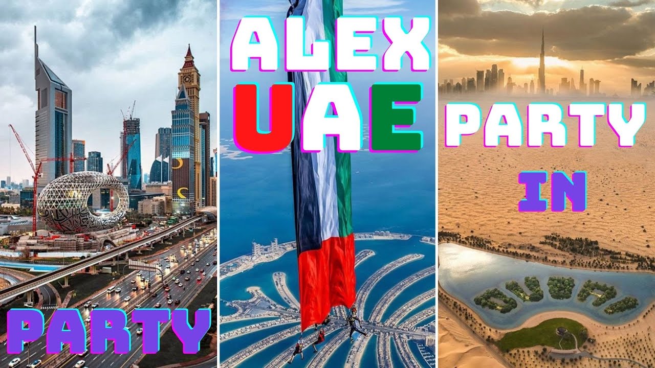 Party in Dubai. Visit to the UAE (4k)