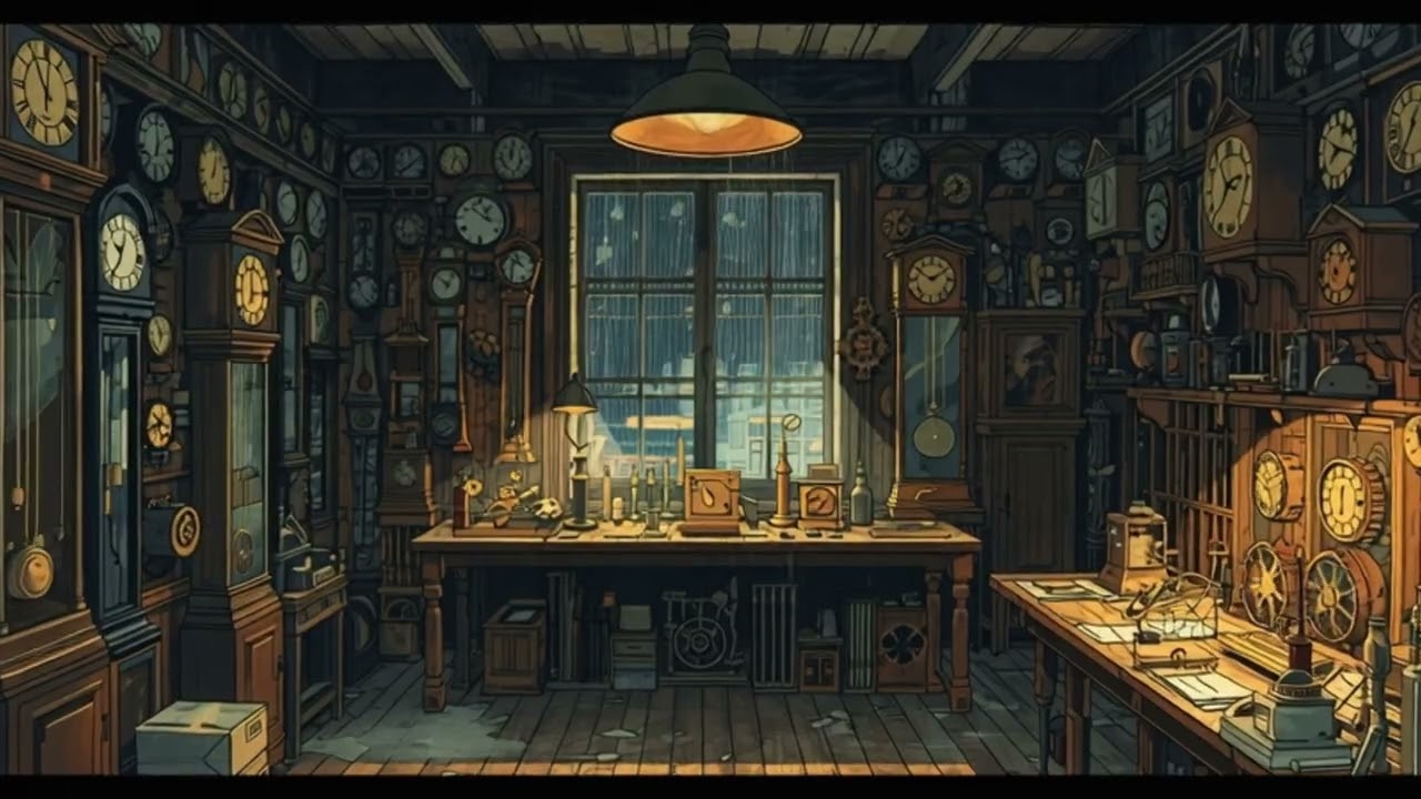 The Old Watchmaker's Shop 🕰️ | 3 Hours of Clock Ticking & Vintage Lofi