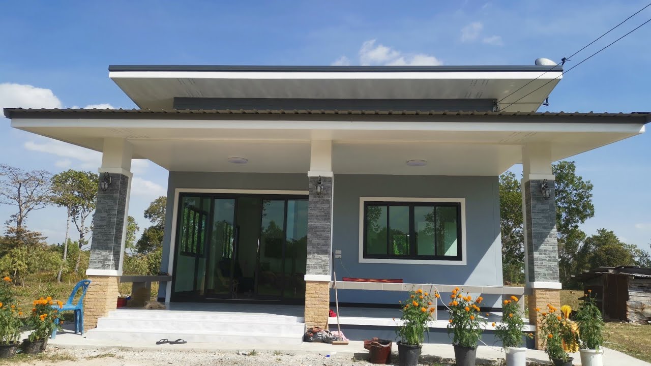 บ้าน​สไตล์​โมเดิร์น​2ห้องนอน1ห้องโถง1ห้องครัว1ห้องน้ำ