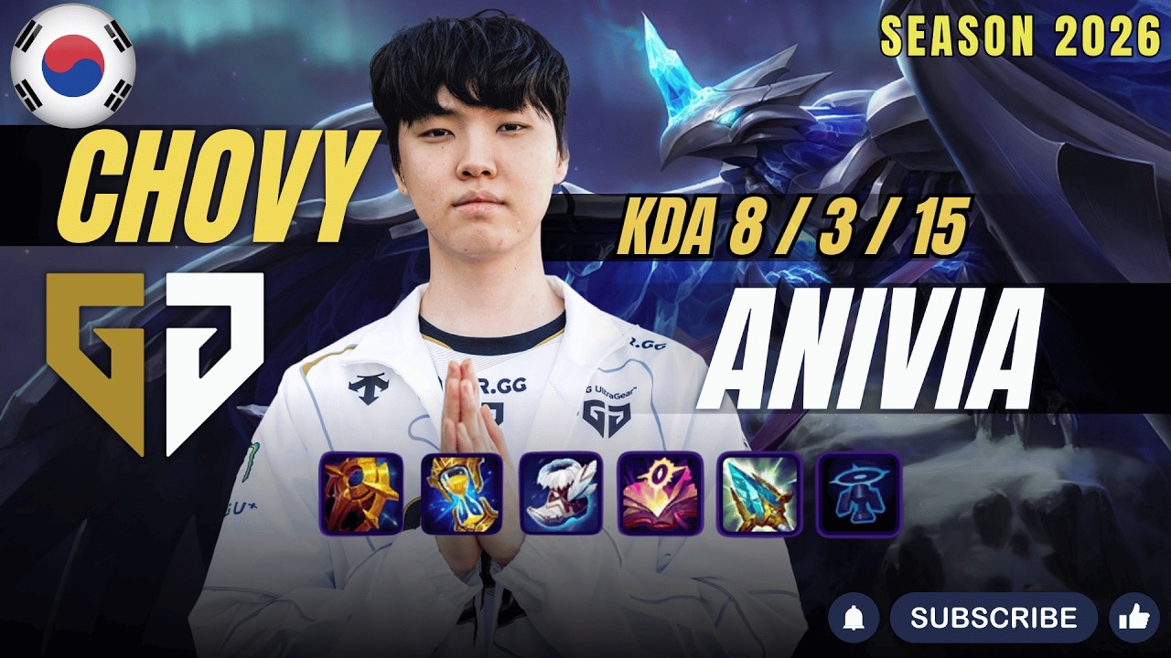 GEN Chovy ANIVIA vs PYKE Support - Patch 26.4 KR Ranked | lolrec
